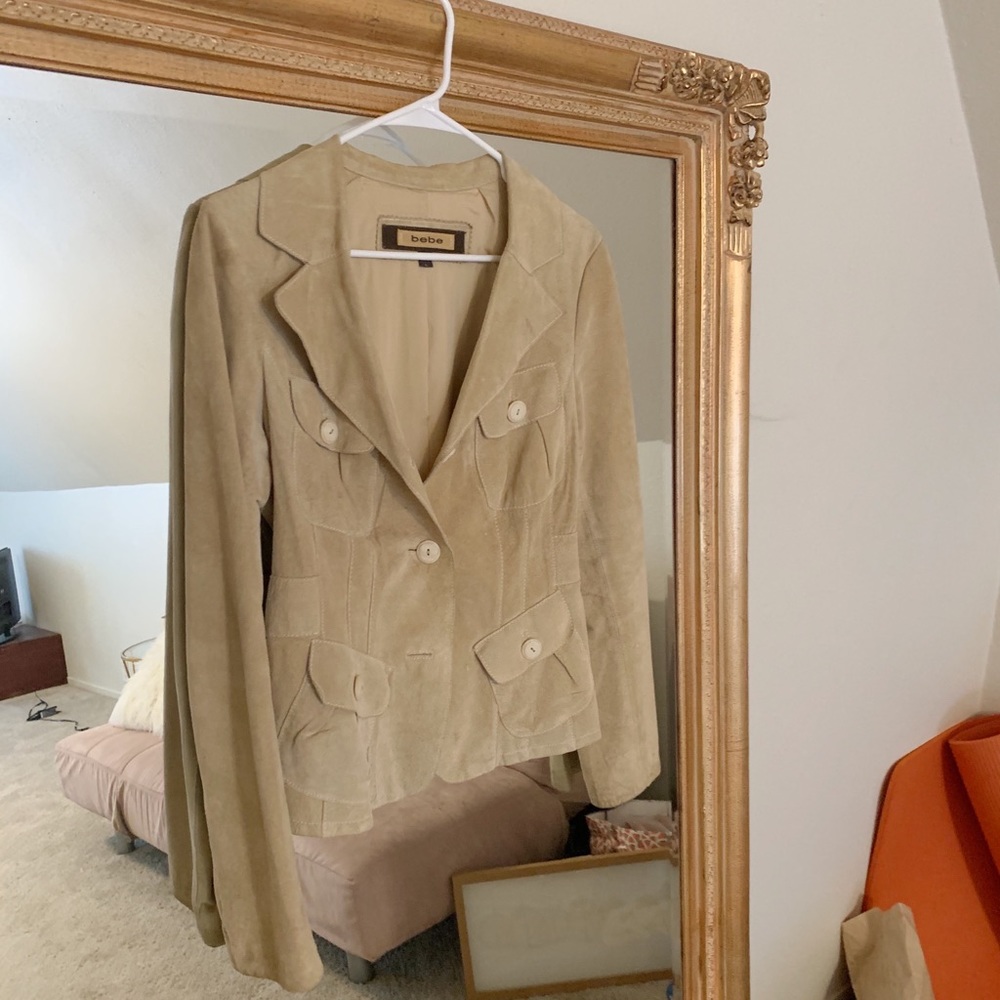 Bebe leather coat